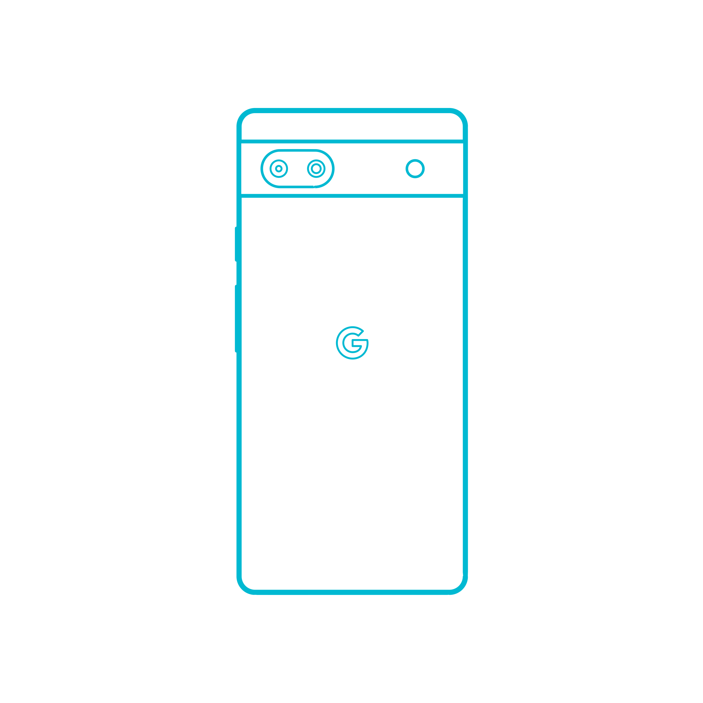 Digital Google Pixel 6A Outline Cad Style Svg Vector Free Vectors